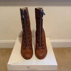 Giuseppe Thakoon  Brown Leather Women's Boots